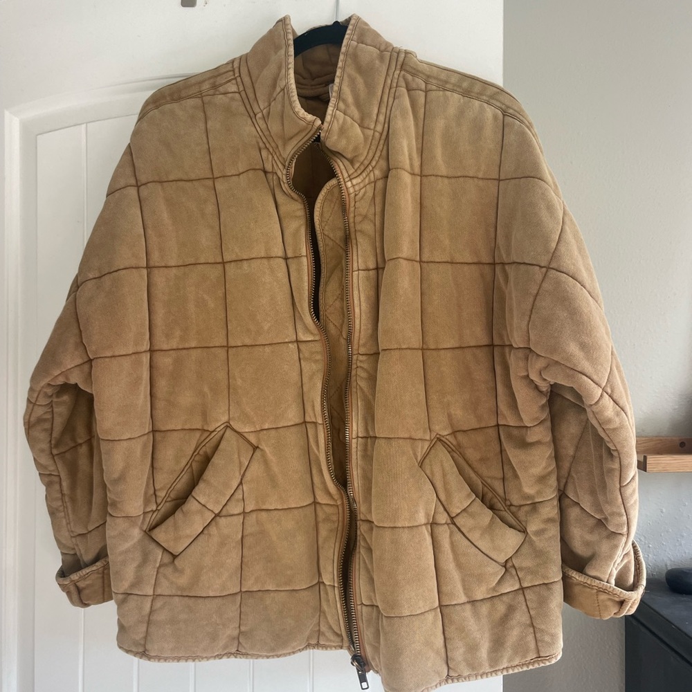 Free People Quilted Dolman, Sz Med